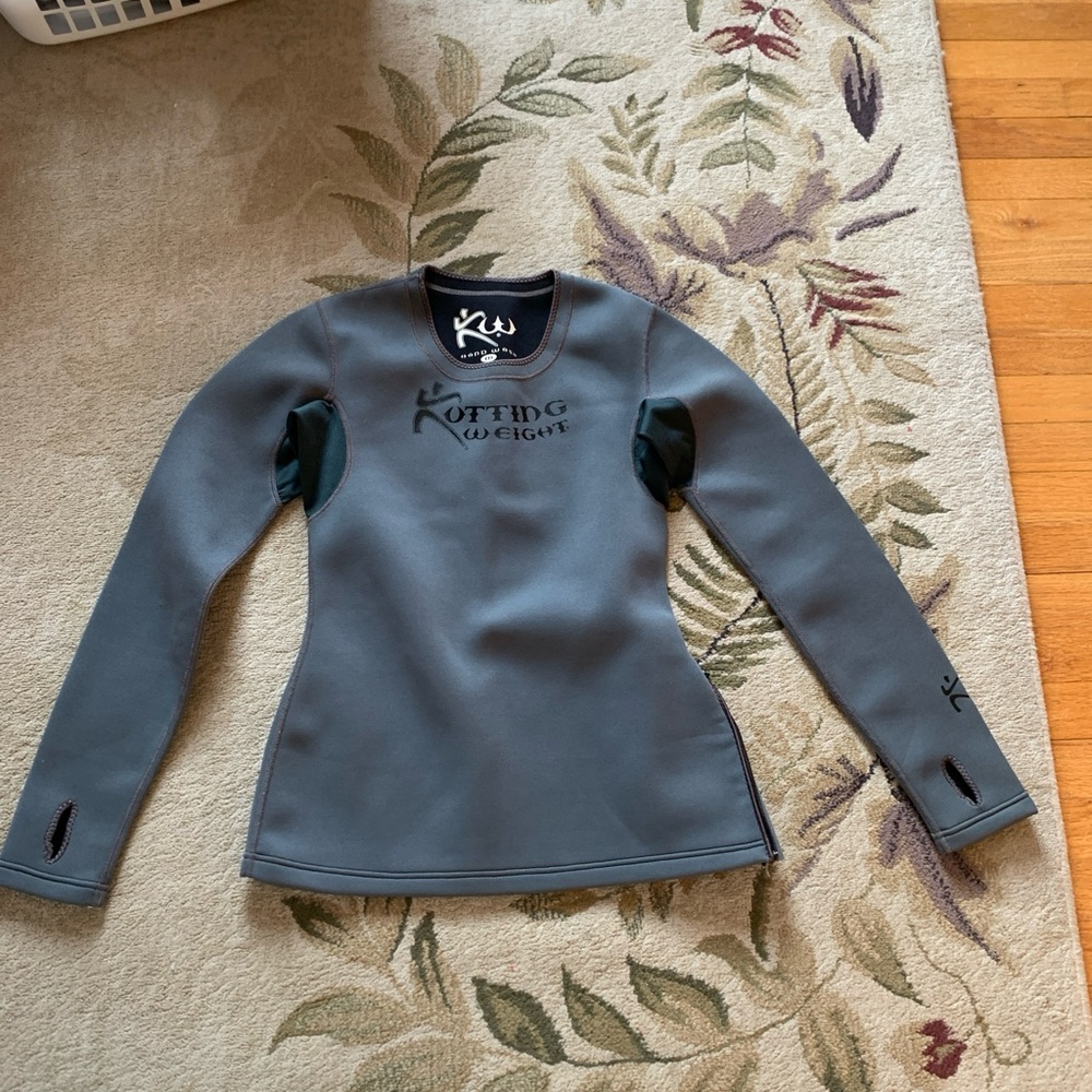 Kutting Weight Gray sauna Long Sleeve Top Medium